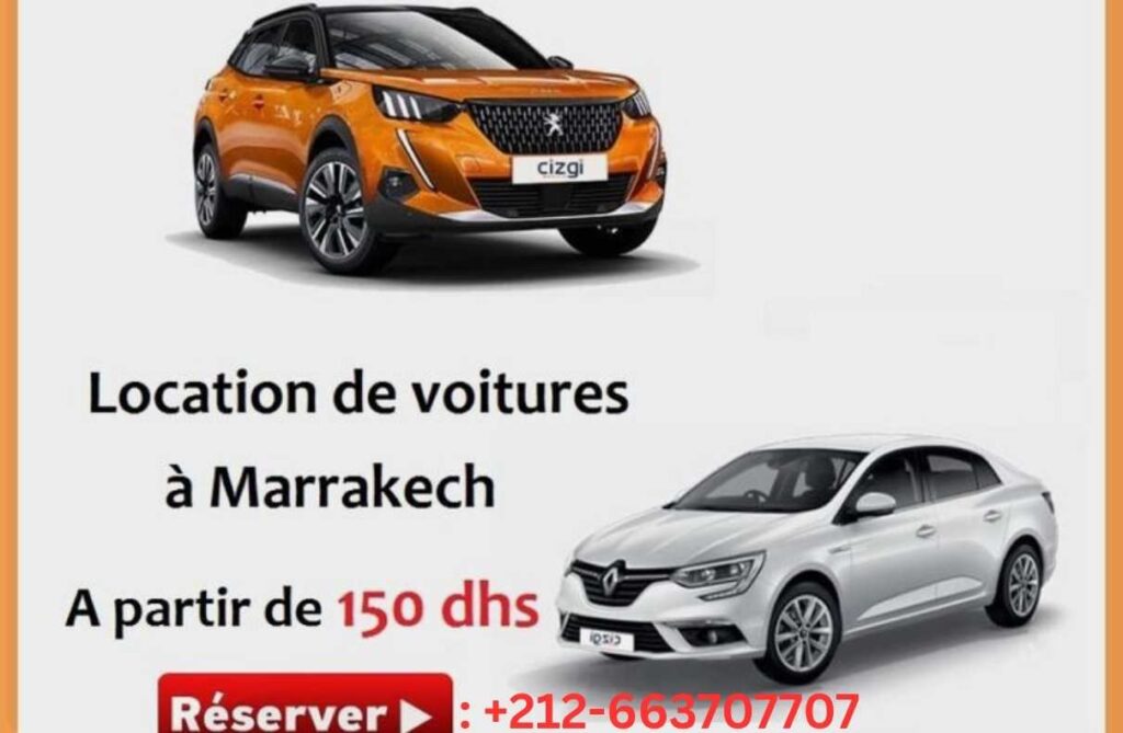 Location Voiture Marrakech 150 DH